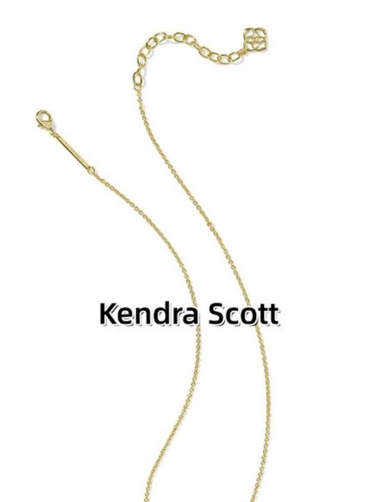 Elisa Gold Short Pendant Necklace - Picture 2 of 4